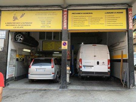 Lavacoches Express. La Elipa