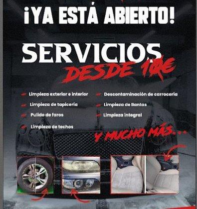Lavado de coches a mano de la estacion