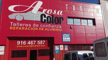 taller chapa pintura Arosa Color autoaluminio