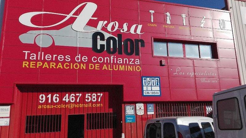 taller chapa pintura Arosa Color autoaluminio