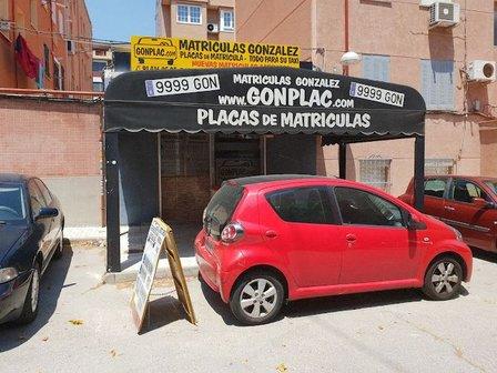 Matrículas Gonplac