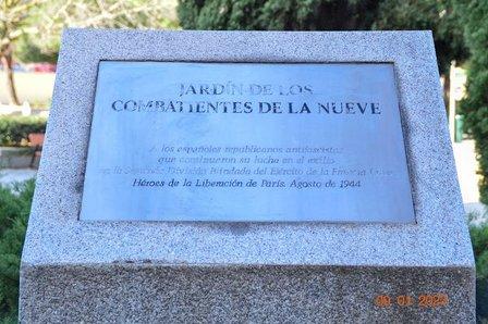Jardín de los Combatientes de la Nueve