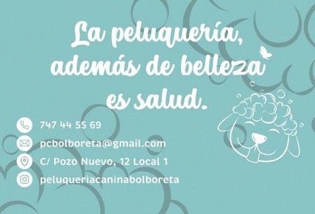 Peluquería canina Bolboreta