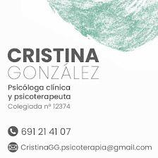 Cristina González González Psicóloga clínica