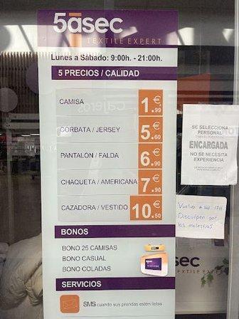 Tintorería 5àsec