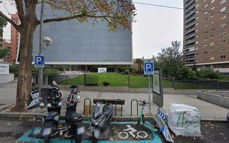 Motorcycle parking lot