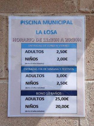 Taquillas de la Piscina Municipal (La Losa)