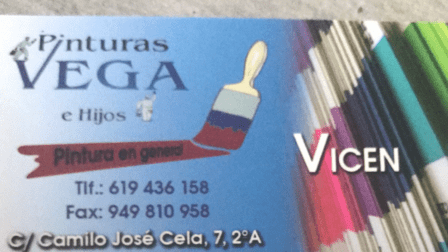 Pinturas Vega.