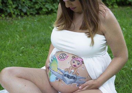 Fotografía y Pintatripitas. Belly painting. Yoani Carballo.