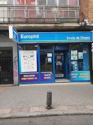 EUROPHIL Zona Carpetana- Envío de Dinero - Oficina de Cambio de Divisas - Change Dollar, Libras
