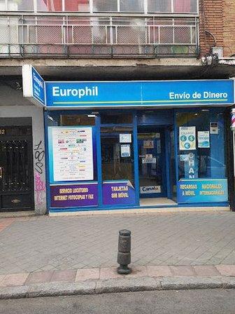 EUROPHIL Zona Carpetana- Envío de Dinero - Oficina de Cambio de Divisas - Change Dollar, Libras