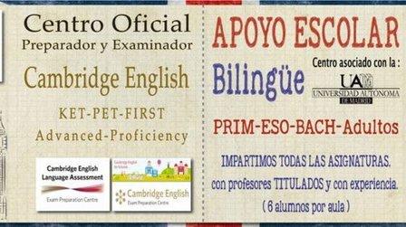 ACADEMY CENTRO DE ENSEÑANZA APOYO BILINGÜE. PRIMARIA-ESO-BACH-ADULTOS.