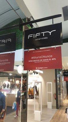 FIFTY OUTLET STORES.