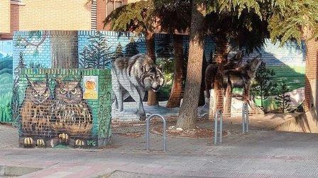 Mural con escenas de la Naturaleza