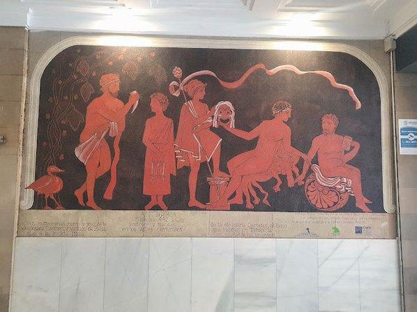 Pinturas murales Facultad de Bellas Artes UCM