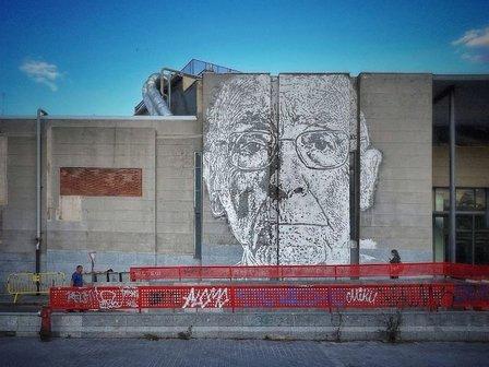 Mural "José Saramago" de Vhils