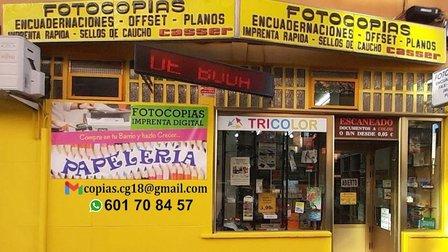 Papelería, Fotocopias, Carteles, Sellos.