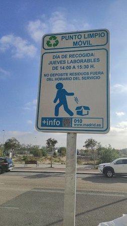 Punto limpio móvil Valdebebas-Barajas