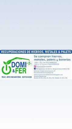 Recuperaciones de Hierros, Metales & Palets DOMI & FER