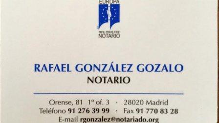 Notaría Rafael Gonzalez Gozalo