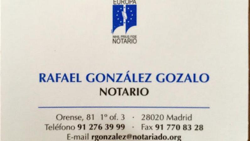 Notaría Rafael Gonzalez Gozalo