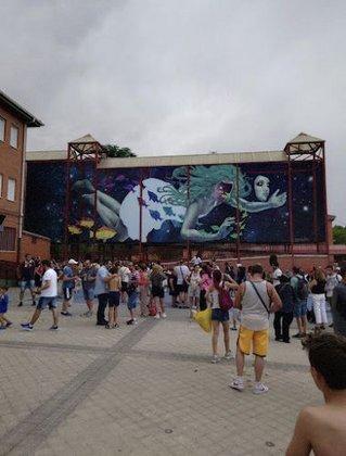 Mural El eterno Retorno Sfhir y Xandra Lunar