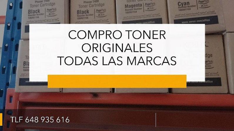 COMPRAMOS TONER Y CARTUCHOS DE IMPRESORAS ORIGINALES
