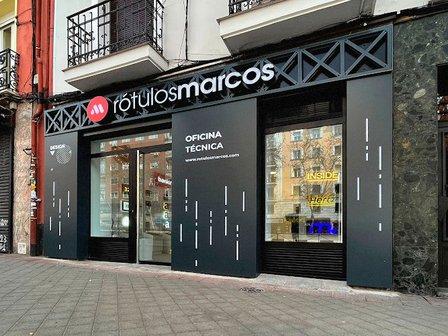 Rótulos Madrid Marcos - Fabricante de Rótulos y Vinilos -Rotulación de Fachadas